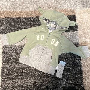baby GAP x Star Wars Yoda hoodie, size 3-6 months NWT!
